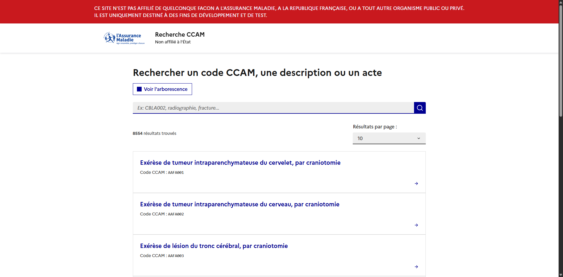 CCAM Search
